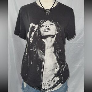 The Rolling Stones Black Graphic Tee women’s top
